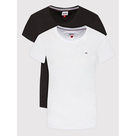 Tommy Jeans Komplet 2 t-shirtów Soft DW0DW11459 Kolorowy Regular Fit ze sklepu MODIVO w kategorii Bluzki damskie - zdjęcie 182643537