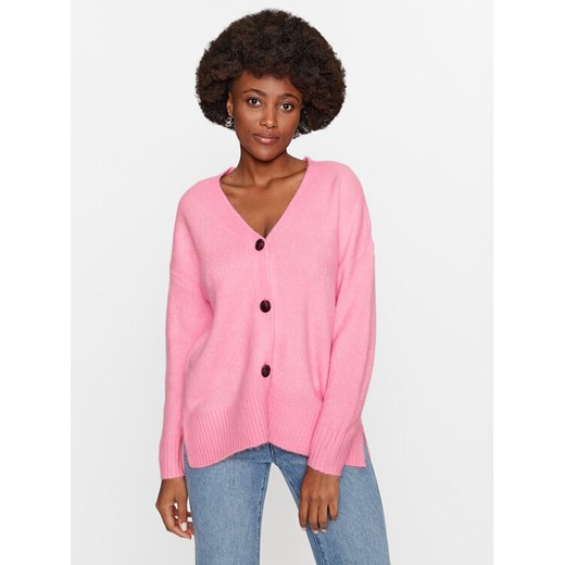 Vero Moda Kardigan 10291670 Różowy Regular Fit ze sklepu MODIVO w kategorii Swetry damskie - zdjęcie 182643566