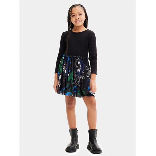 Desigual Sukienka codzienna 23WGVK06 Kolorowy Regular Fit ze sklepu MODIVO w kategorii Sukienki dziewczęce - zdjęcie 182643627