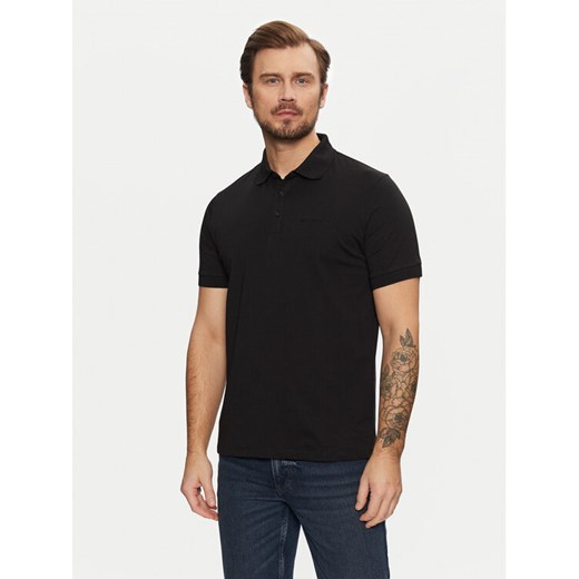 KARL LAGERFELD Polo 745085 551225 Czarny Regular Fit ze sklepu MODIVO w kategorii T-shirty męskie - zdjęcie 182643647