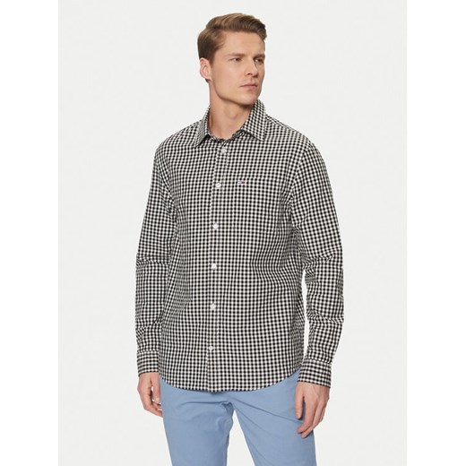 Tommy Jeans Koszula Poplin Check DM0DM21115 Czarny Regular Fit ze sklepu MODIVO w kategorii Koszule męskie - zdjęcie 182643679