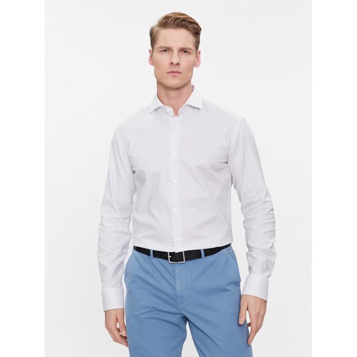 Boss Koszula H-HANK-spread 50508759 Biały Slim Fit ze sklepu MODIVO w kategorii Koszule męskie - zdjęcie 182643767