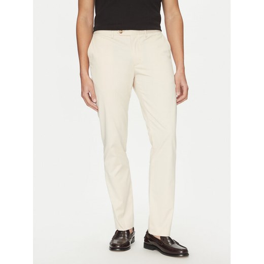 Tommy Hilfiger Chinosy Denton MW0MW38863 Beżowy Slim Fit ze sklepu MODIVO w kategorii Spodnie męskie - zdjęcie 182643785