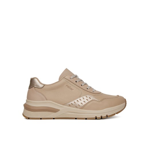 Rieker Sneakersy M6607-60 Beżowy ze sklepu MODIVO w kategorii Buty sportowe damskie - zdjęcie 182643788