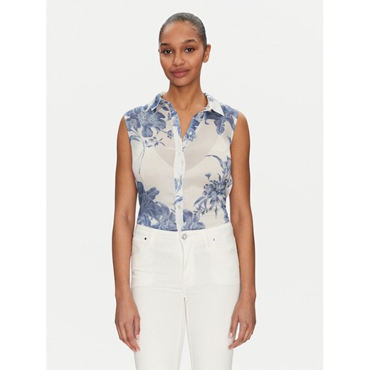 Guess Koszula W5GH95 WDW82 Kolorowy Slim Fit ze sklepu MODIVO w kategorii Koszule damskie - zdjęcie 182643888