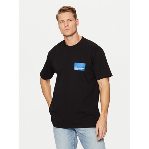 Karl Lagerfeld Jeans T-Shirt A1M17001 Czarny Regular Fit ze sklepu MODIVO w kategorii T-shirty męskie - zdjęcie 182643925