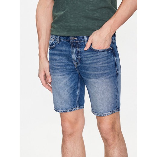 Guess Szorty jeansowe Rodeo M3GD27 D4T9G Granatowy Regular Fit ze sklepu MODIVO w kategorii Spodenki męskie - zdjęcie 182643937