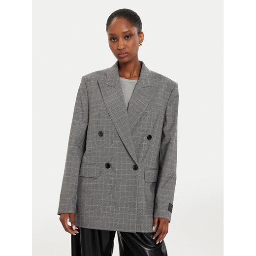 Boss Marynarka Juseka 50523277 Szary Relaxed Fit ze sklepu MODIVO w kategorii Marynarki damskie - zdjęcie 182643945