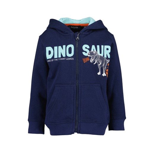 Blue Seven Bluza 864704 X Granatowy Regular Fit ze sklepu MODIVO w kategorii Bluzy chłopięce - zdjęcie 182643949