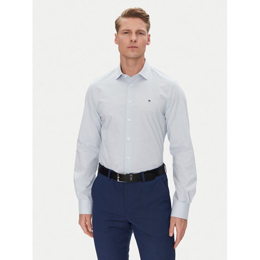 Tommy Hilfiger Koszula MW0MW38961 Błękitny Slim Fit ze sklepu MODIVO w kategorii Koszule męskie - zdjęcie 182643969