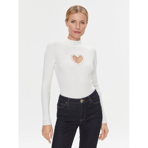 Guess Body W4RR6 0Z2YK2 Écru Slim Fit ze sklepu MODIVO w kategorii Bluzki damskie - zdjęcie 182643978