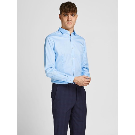 Jack&Jones Koszula Parma 12097662 Niebieski Super Slim Fit ze sklepu MODIVO w kategorii Koszule męskie - zdjęcie 182643985
