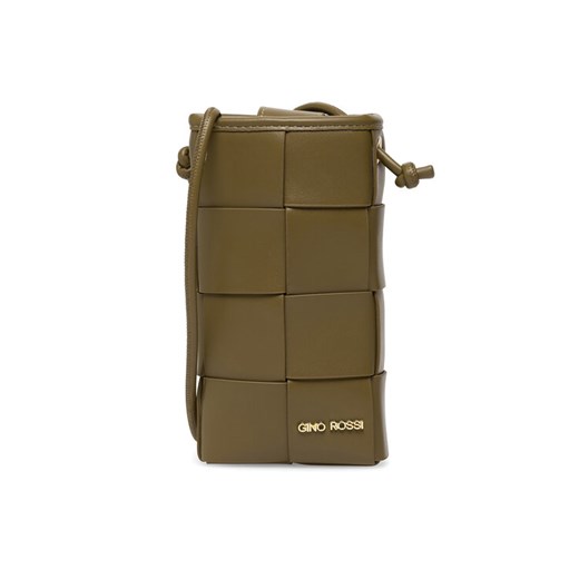 Gino Rossi Torebka na telefon BFT231202 Khaki ze sklepu MODIVO w kategorii Etui - zdjęcie 182643987