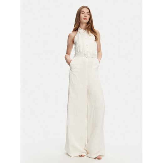 TWINSET Kombinezon 251TT2170 Écru Wide Leg ze sklepu MODIVO w kategorii Kombinezony damskie - zdjęcie 182644025