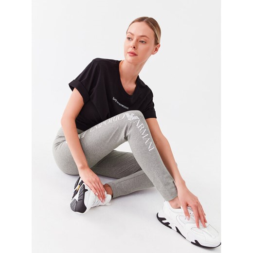 EA7 Emporio Armani Legginsy 8NTP63 TJ01Z 0905 Szary Slim Fit ze sklepu MODIVO w kategorii Spodnie damskie - zdjęcie 182644088