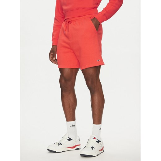 Tommy Jeans Szorty sportowe Flag Beach DM0DM21931 Pomarańczowy Regular Fit ze sklepu MODIVO w kategorii Spodenki męskie - zdjęcie 182644089