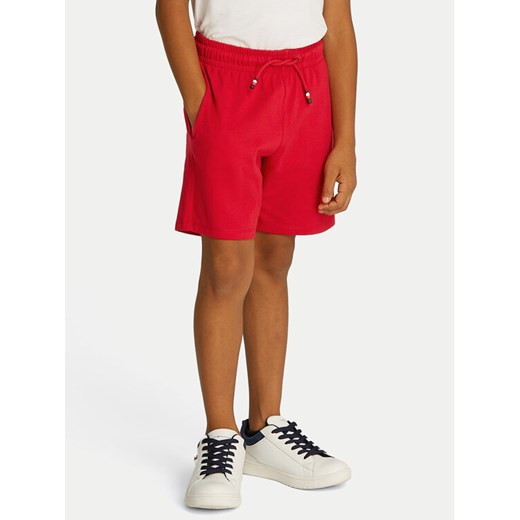 Tommy Hilfiger Szorty sportowe Graphic KB0KB09477 Czerwony Regular Fit ze sklepu MODIVO w kategorii Spodenki chłopięce - zdjęcie 182644128
