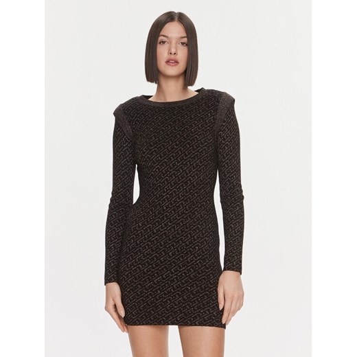 Liu Jo Sukienka dzianinowa MF3171 MA49I Czarny Slim Fit ze sklepu MODIVO w kategorii Sukienki - zdjęcie 182644148