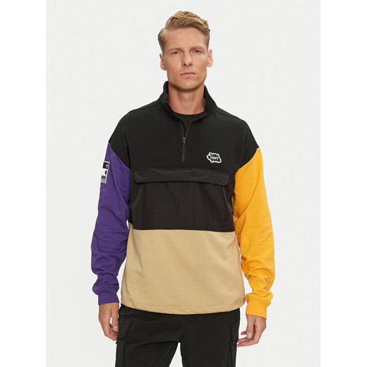 Colourwear Bluza Bloc Half Zip 70102538 Czarny Regular Fit ze sklepu MODIVO w kategorii Bluzy męskie - zdjęcie 182644176
