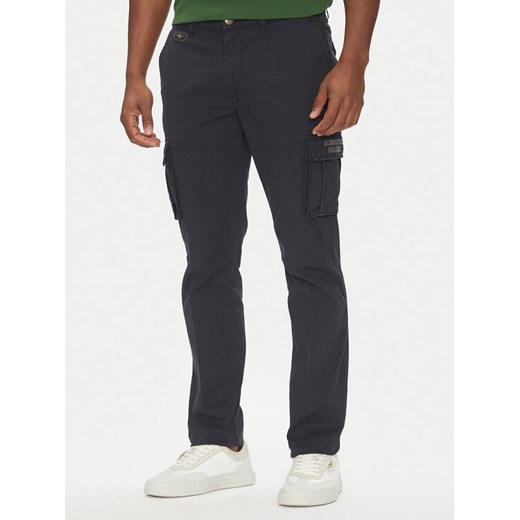 Aeronautica Militare Spodnie materiałowe 251PA1329CT2443 Granatowy Regular Fit ze sklepu MODIVO w kategorii Spodnie męskie - zdjęcie 182644255