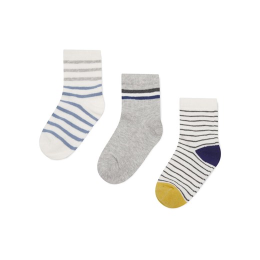 Action Boy Zestaw 3 par wysokich skarpet dziecięcych 8KB-002-SS24 (3-PACK) Szary ze sklepu MODIVO w kategorii Skarpetki dziecięce - zdjęcie 182644405