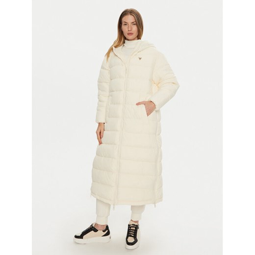 Guess Kurtka puchowa V4BL04 WFYE2 Beżowy Regular Fit ze sklepu MODIVO w kategorii Kurtki damskie - zdjęcie 182644456