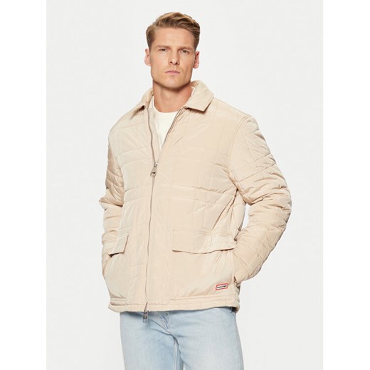 Hunter Kurtka przejściowa Walter HARM0004242 Beżowy Regular Fit ze sklepu MODIVO w kategorii Kurtki męskie - zdjęcie 182644479