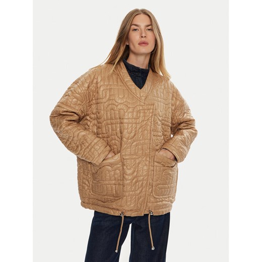 Munthe Kurtka przejściowa Timothie 243153524343 Beżowy Loose Fit ze sklepu MODIVO w kategorii Kurtki damskie - zdjęcie 182644508