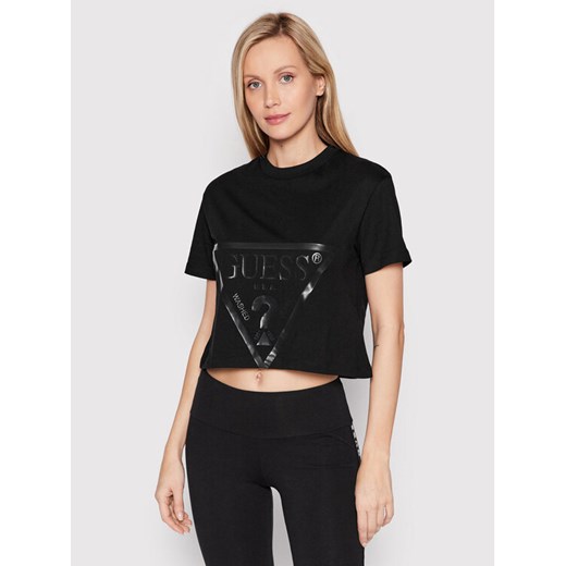 Guess T-Shirt V2YI06 K8HM0 Czarny Regular Fit ze sklepu MODIVO w kategorii Bluzki damskie - zdjęcie 182644579