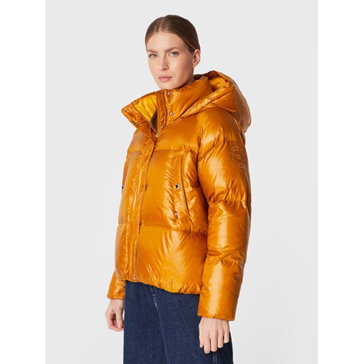 Tommy Hilfiger Kurtka puchowa Pop Colour WW0WW35974 Żółty Regular Fit ze sklepu MODIVO w kategorii Kurtki damskie - zdjęcie 182644585