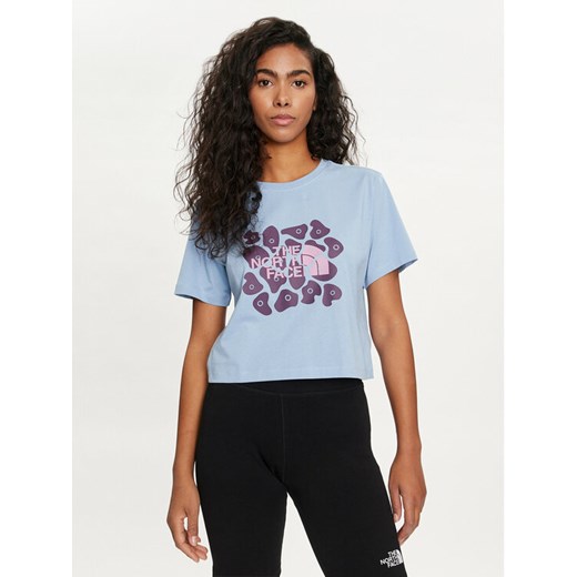The North Face T-Shirt NF0A880M Niebieski Regular Fit ze sklepu MODIVO w kategorii Bluzki damskie - zdjęcie 182644636