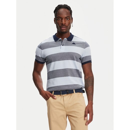 Robe di Kappa Polo Ming 64126KW Niebieski Slim Fit ze sklepu MODIVO w kategorii T-shirty męskie - zdjęcie 182644638