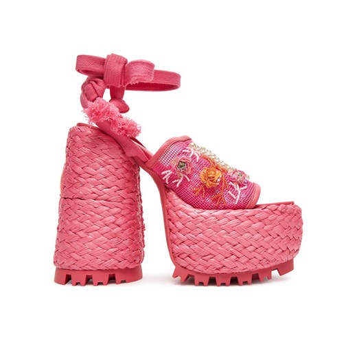 Naked Wolfe Sandały Bluebell Różowy ze sklepu MODIVO w kategorii Espadryle damskie - zdjęcie 182644686