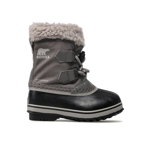 Sorel Śniegowce Childrens Yoot Pac Nylon Wp NC1962 Szary ze sklepu MODIVO w kategorii Buty zimowe dziecięce - zdjęcie 182644738
