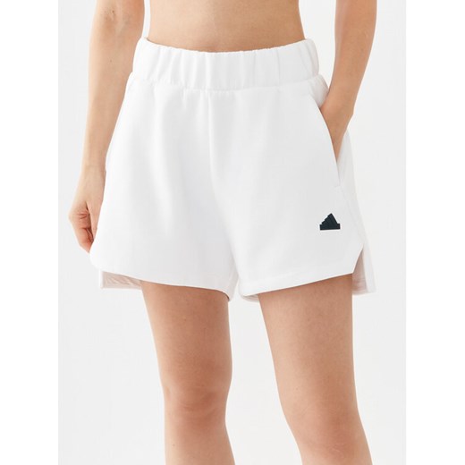 adidas Szorty sportowe Z.N.E. IN5149 Biały Loose Fit L MODIVO