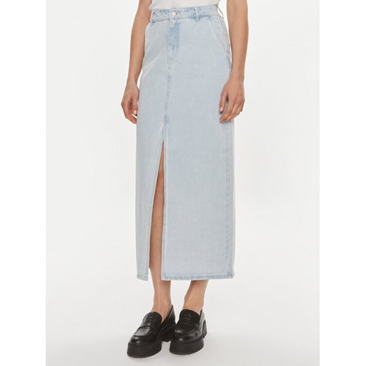 Vila Spódnica jeansowa Kira 14096846 Błękitny Regular Fit ze sklepu MODIVO w kategorii Spódnice - zdjęcie 182644827