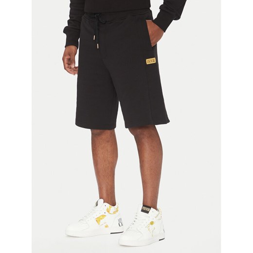 Versace Jeans Couture Szorty sportowe 78GADT08 Czarny Regular Fit ze sklepu MODIVO w kategorii Spodenki męskie - zdjęcie 182644925