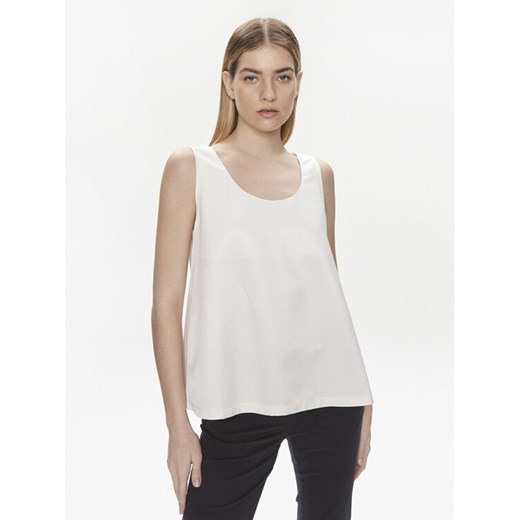 United Colors Of Benetton Top 5XONDQ06Z Écru Relaxed Fit ze sklepu MODIVO w kategorii Bluzki damskie - zdjęcie 182644929