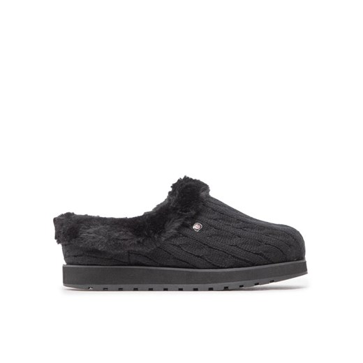 Skechers Kapcie BOBS Ice Angel 31204/BBK Czarny ze sklepu MODIVO w kategorii Kapcie damskie - zdjęcie 182644945