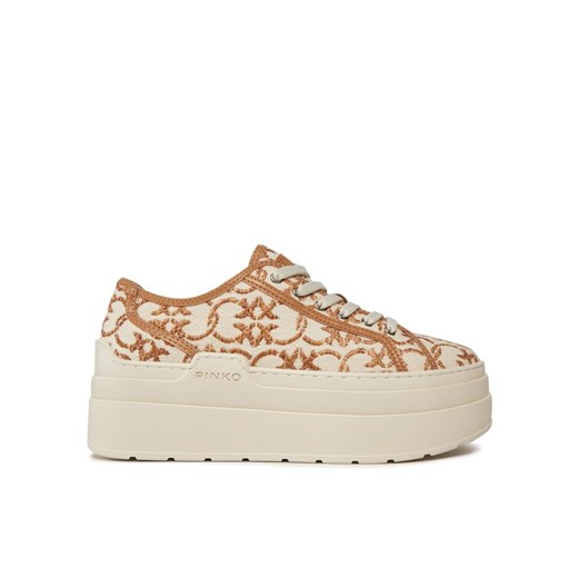 Pinko Sneakersy Greta 04 SS0013 T006 Beżowy ze sklepu MODIVO w kategorii Trampki damskie - zdjęcie 182644947