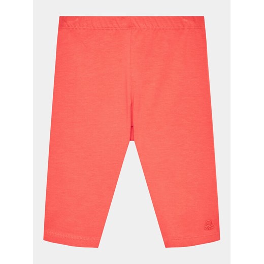 United Colors Of Benetton Legginsy 3MT1GF01M Czerwony Slim Fit ze sklepu MODIVO w kategorii Spodnie dziewczęce - zdjęcie 182644966