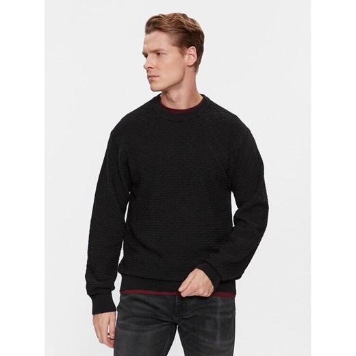 Hugo Sweter Sonderson 50500007 Czarny Regular Fit ze sklepu MODIVO w kategorii Swetry męskie - zdjęcie 182645065