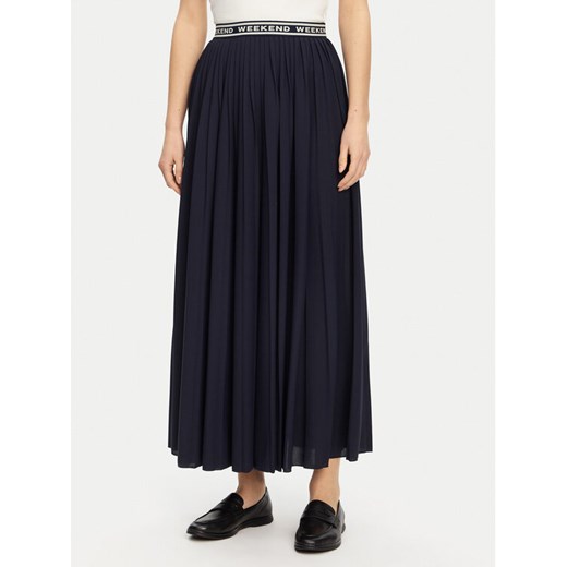 Weekend Max Mara Spódnica plisowana Bleu 2515771031 Granatowy Regular Fit ze sklepu MODIVO w kategorii Spódnice - zdjęcie 182645068