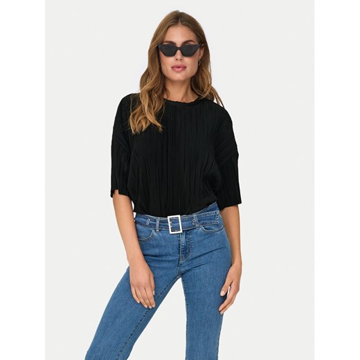 ONLY Bluzka Ravenna 15318506 Czarny Regular Fit ze sklepu MODIVO w kategorii Bluzki damskie - zdjęcie 182645077