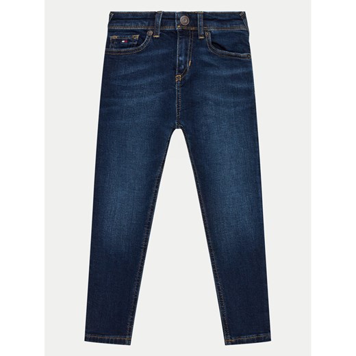 Tommy Hilfiger Jeansy Scanton Slim Jeans KB0KB08752 M Granatowy Regular Fit ze sklepu MODIVO w kategorii Spodnie dziewczęce - zdjęcie 182645135