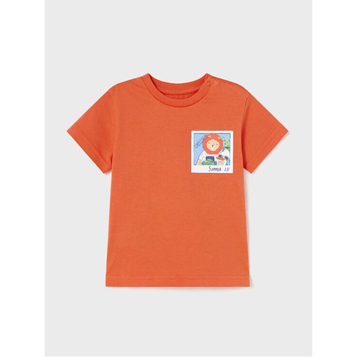 Mayoral T-Shirt 1019 Pomarańczowy Regular Fit ze sklepu MODIVO w kategorii Koszulki niemowlęce - zdjęcie 182645138