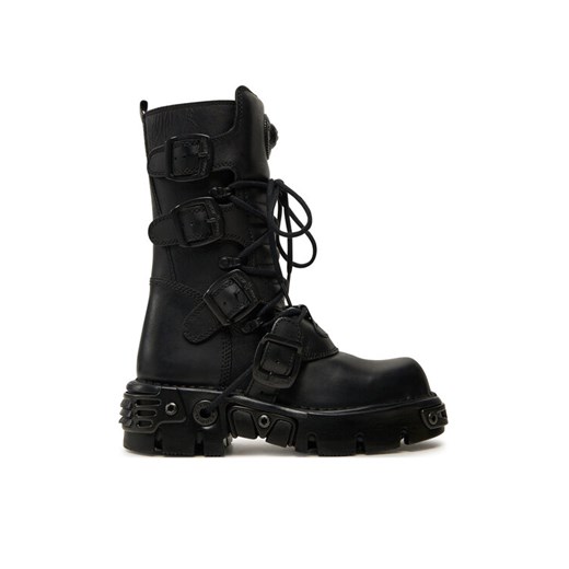 NEW ROCK Glany M-373-S18 Czarny ze sklepu MODIVO w kategorii Workery damskie - zdjęcie 182645186