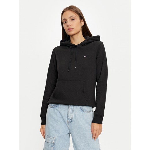 Tommy Jeans Bluza DW0DW19958 Czarny Regular Fit ze sklepu MODIVO w kategorii Bluzy damskie - zdjęcie 182645257