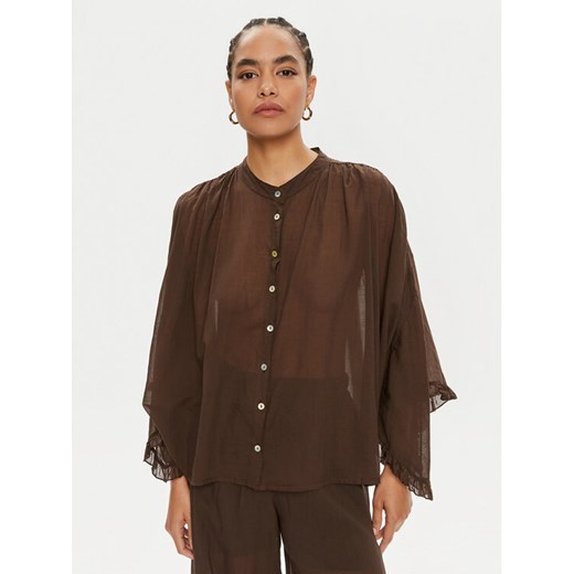 ViCOLO Koszula TB2079 Brązowy Regular Fit ze sklepu MODIVO w kategorii Koszule damskie - zdjęcie 182645267