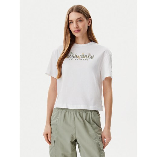 Columbia T-Shirt Rolling Bend™ 2119991 Biały Regular Fit ze sklepu MODIVO w kategorii Bluzki damskie - zdjęcie 182645325